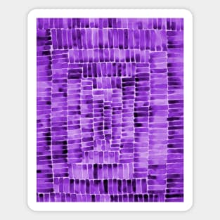 Watercolor abstract rectangles - purple Magnet